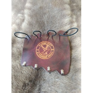The Ancient Society of Killwining Archers Bracer - 'Elastic' Large Bracer fits Adult - Brown (Left Hand)